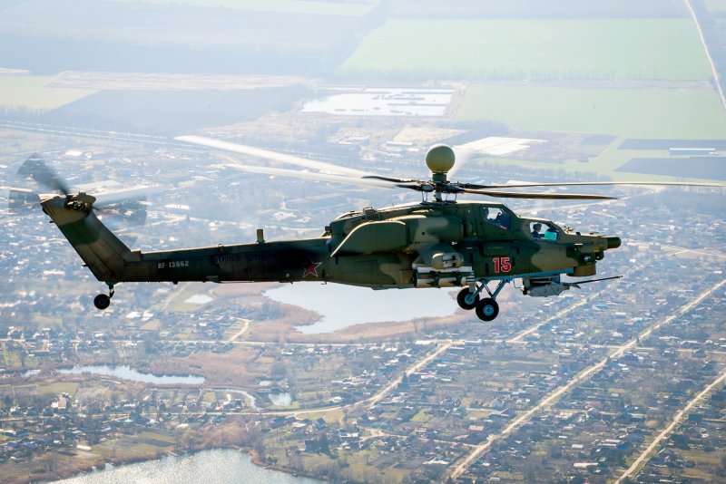 Полет боевого вертолета