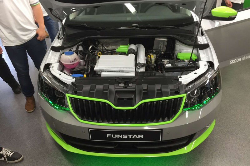 Škoda Fabia RS двигатель