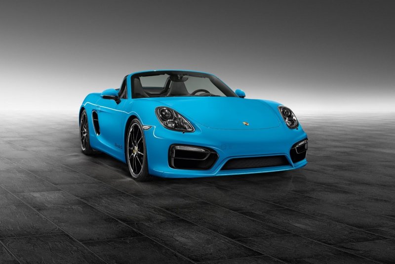 Porsche Boxster s голубая