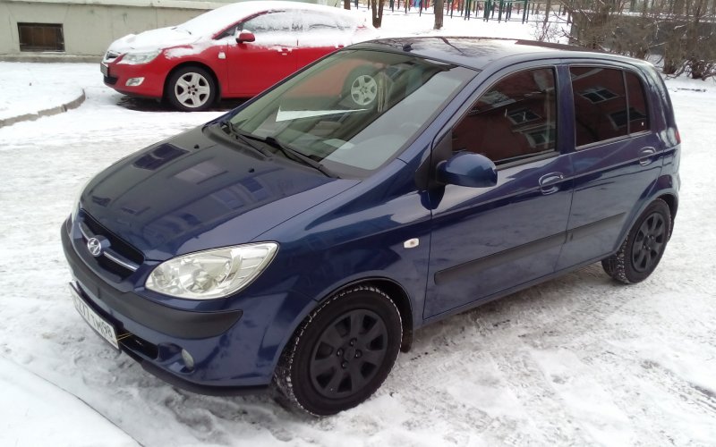 Hyundai 1.4 Getz синий тюнинг