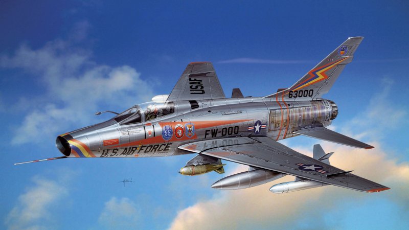 Самолет f-100 super Sabre