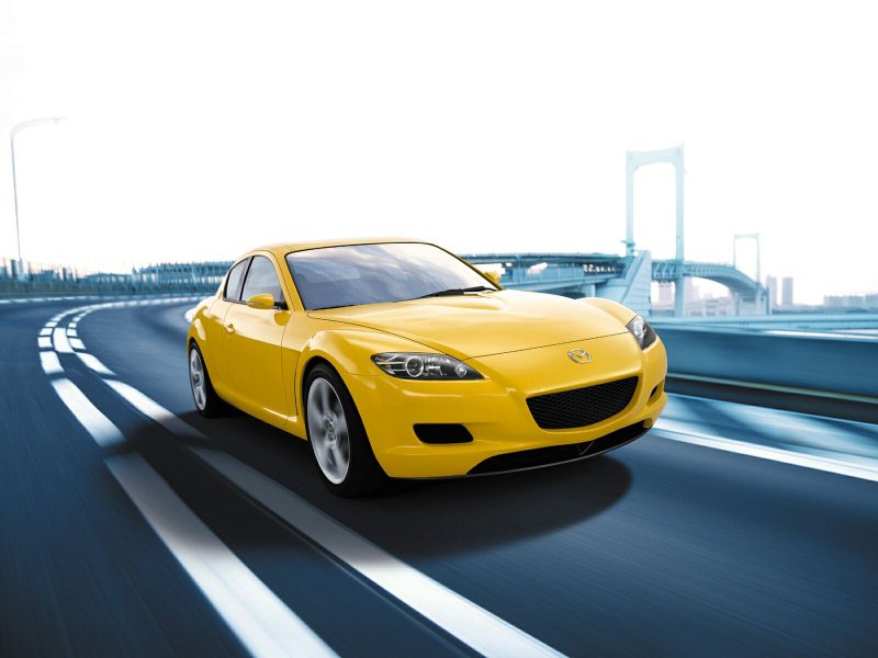 Жёлтая rx8 дрифт