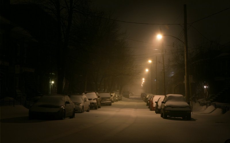 Дорога ночью