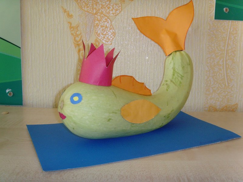 Корабль из тыквы
