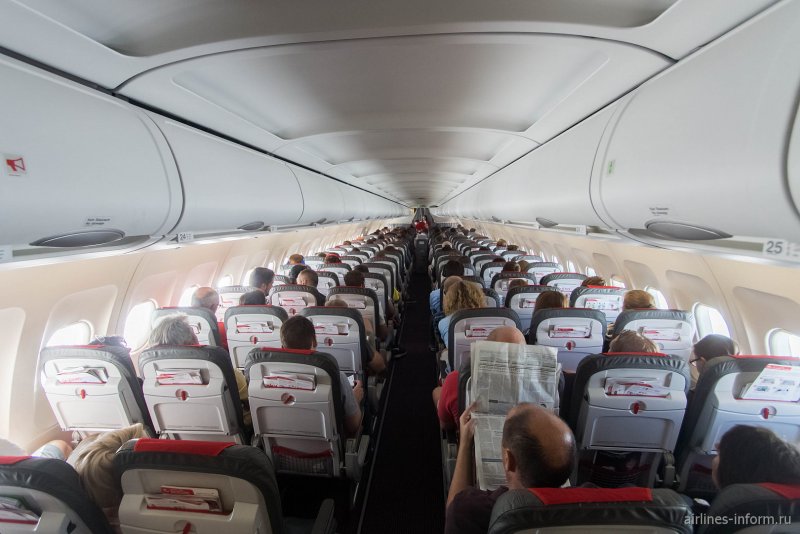Салон самолета Аэробус 319