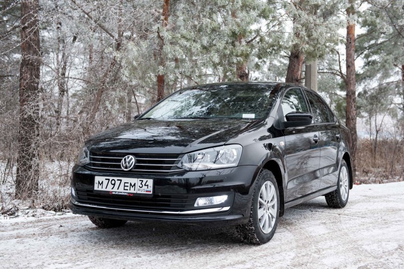 Volkswagen Polo sedan 2016 черный