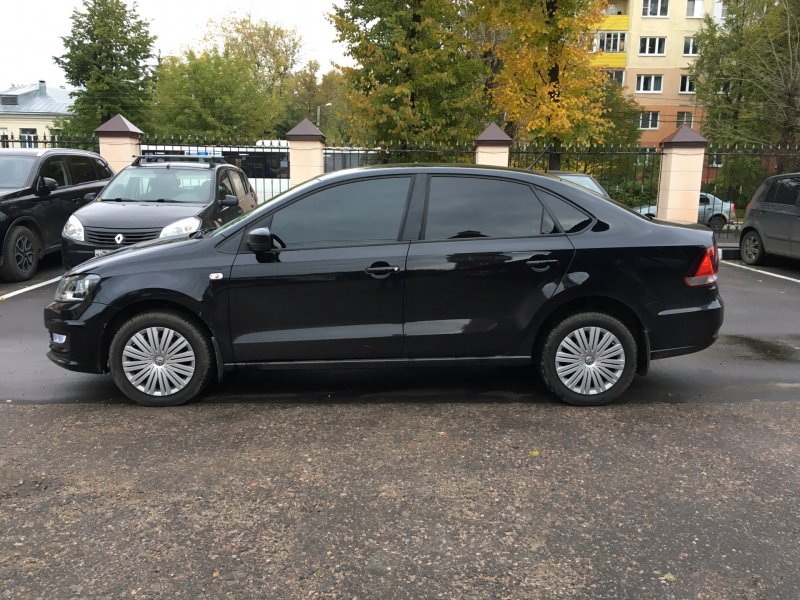 VW Polo sedan Black