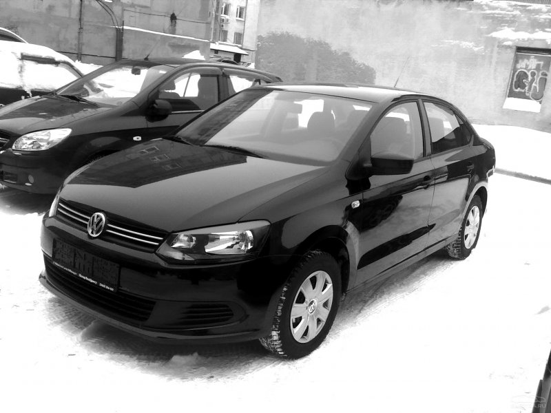 Volkswagen Polo 2012 черная