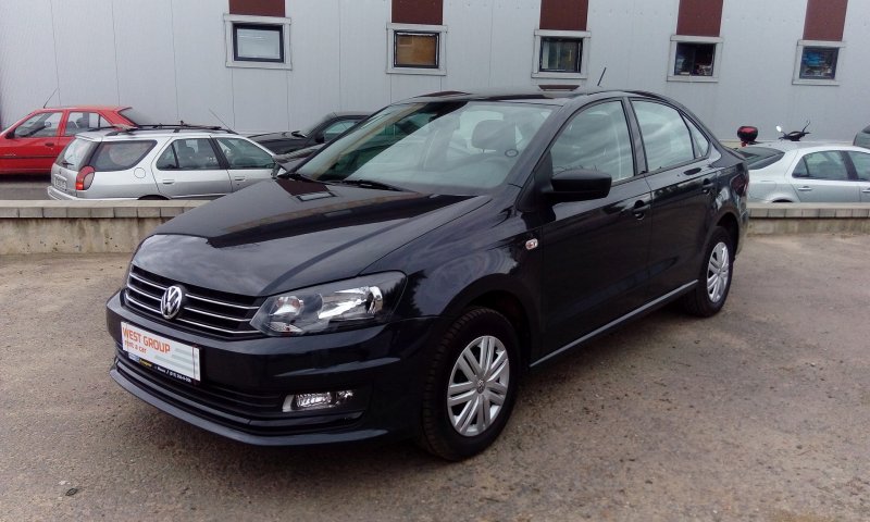 Volkswagen Polo sedan 2016 черный