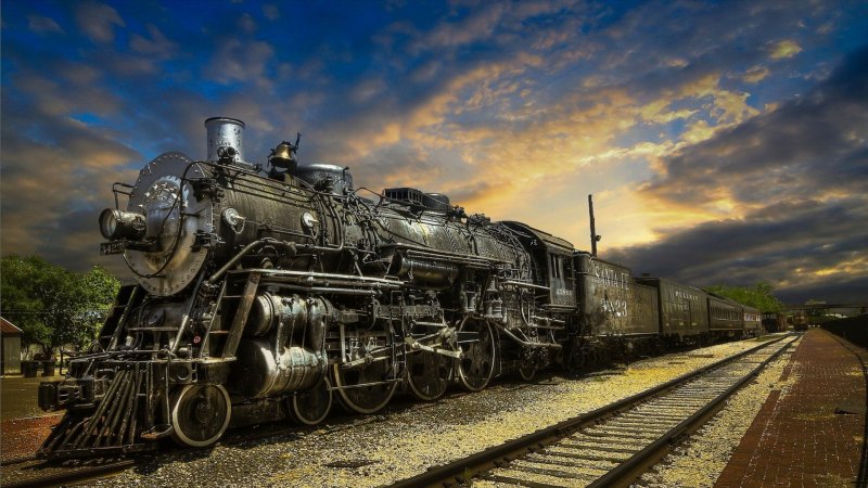 Steampunk паровозы