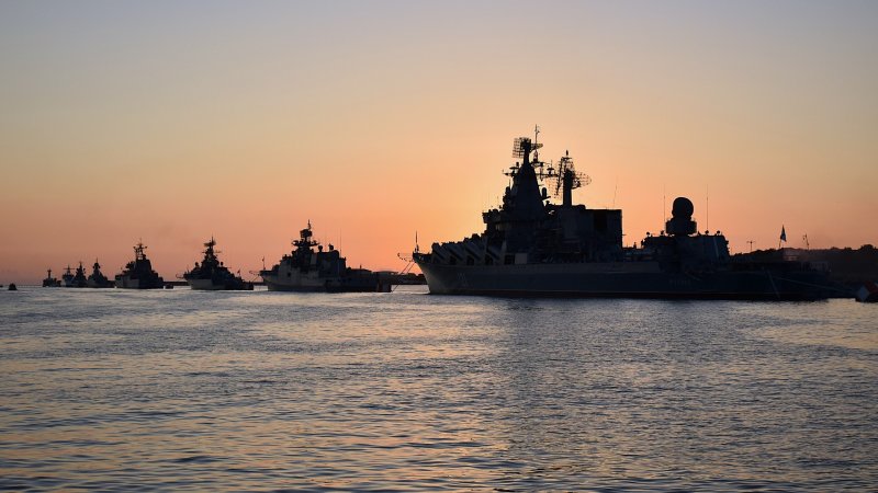 Севастополь корабли Черноморского флота на рейде
