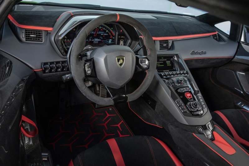 Lamborghini Aventador 2021 салон