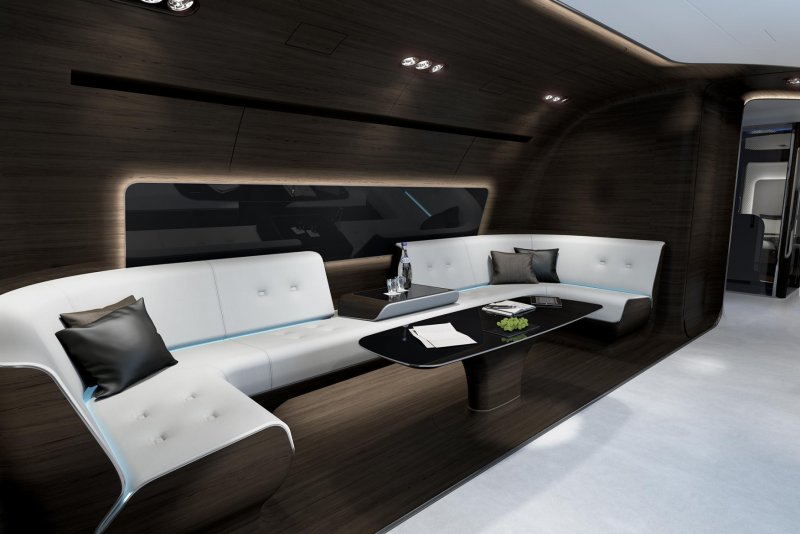Private Jet and Mercedes