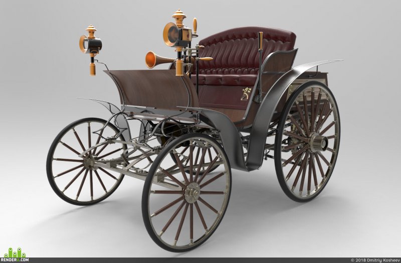 Автомобиль Карл Бенц 1885 год