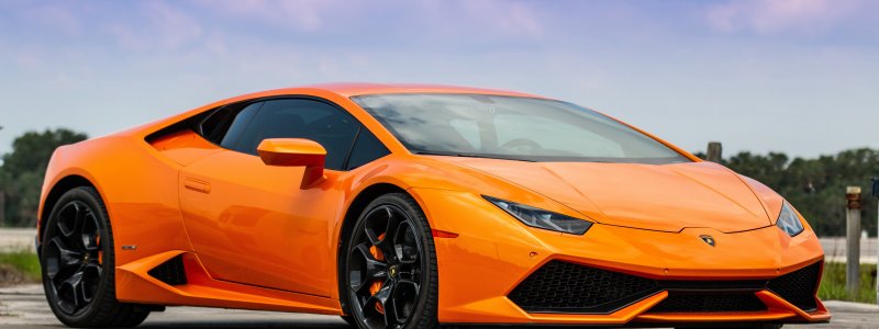 Lamborghini Huracan оранжевая
