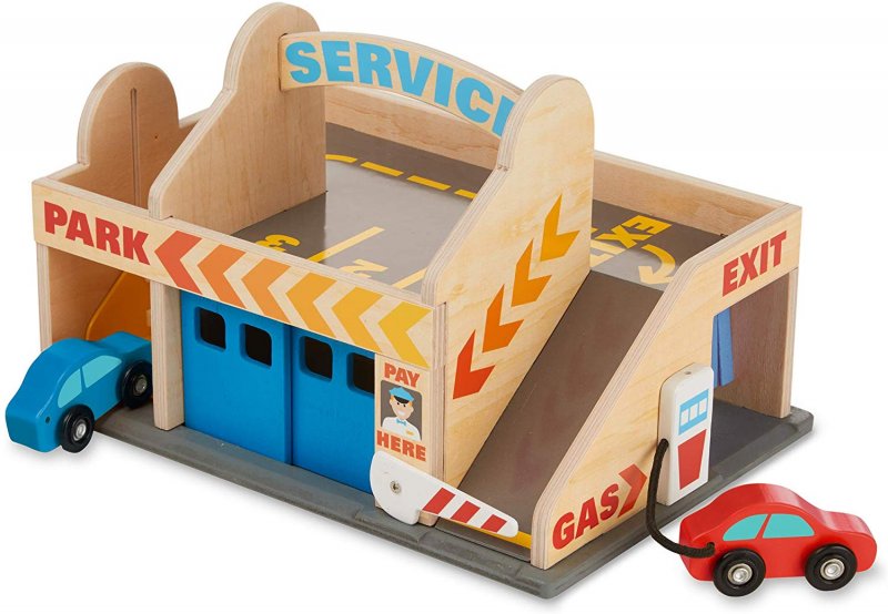 Классические игрушки Melissa&Doug автостоянка 9271