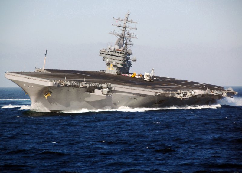 USS Ronald Reagan CVN-76 церемония открытия
