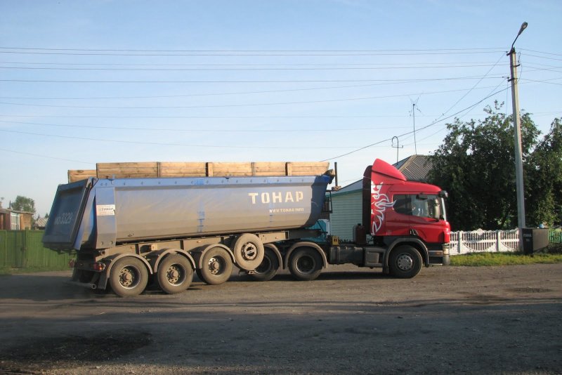 Скания с прицепом Тонар