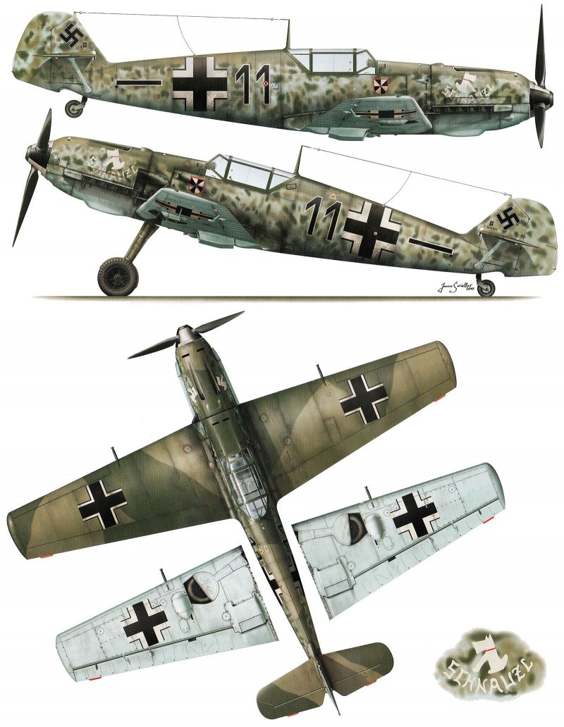 Мессершмитт bf 109e-3