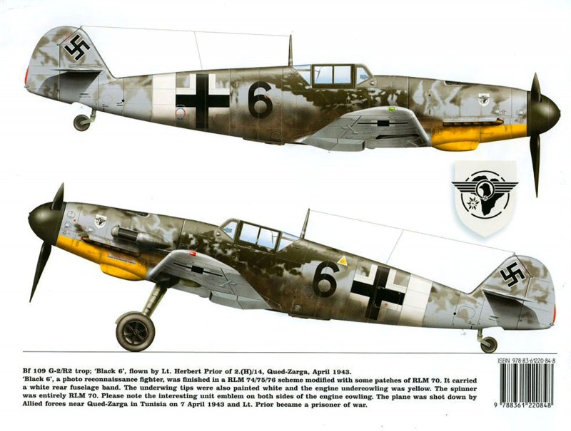 Bf 109 g 2 trop камуфляжи