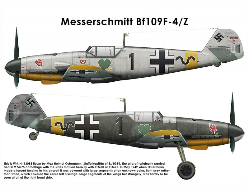 Мессершмитт bf-109f-4 камуфляж