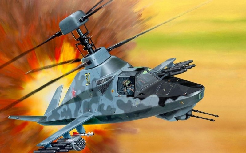 Вертолёт ка-58 чёрный призрак
