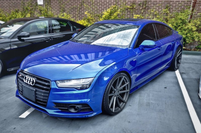 Audi a4 b9 Blue Matte