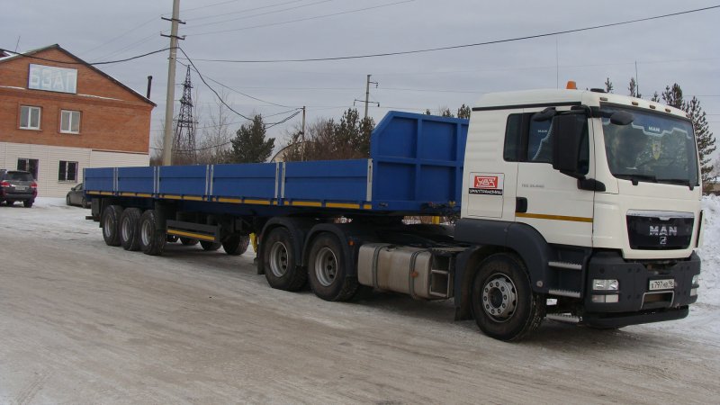 МАЗ ман 646539 седельный тягач с полуприцепом
