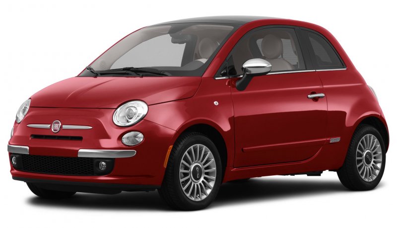 Fiat на белом фоне