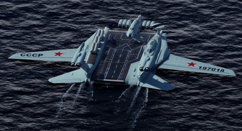 Экраноплан авианосец СССР