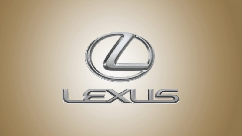 Lexus logo Gold