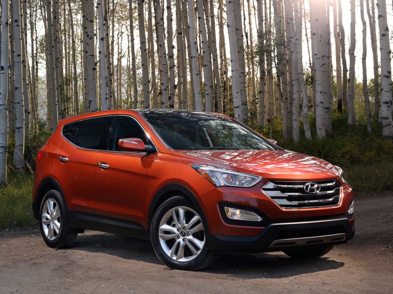 Hyundai Santa Fe оранжевый