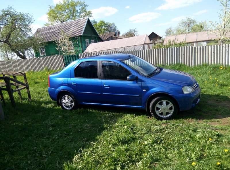 Рено Логан синий