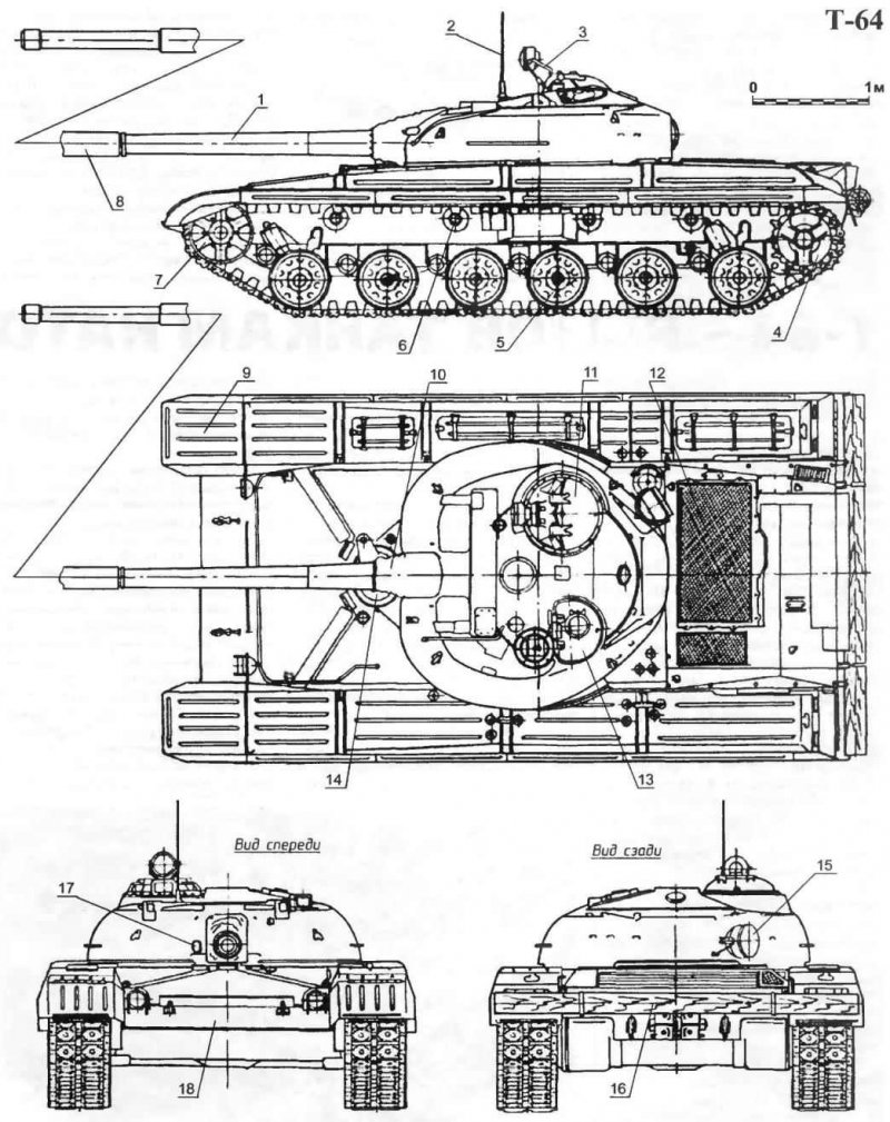 Т 55 схема танка