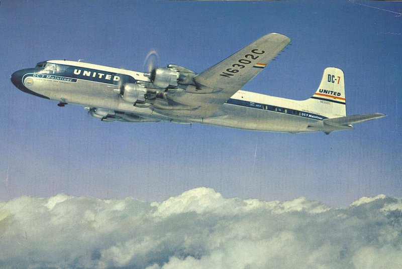 United Airlines DC 7 Mainliner