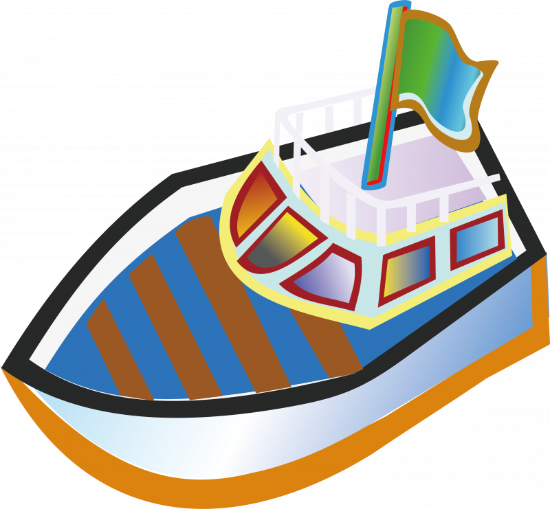 Лодка мультяшная