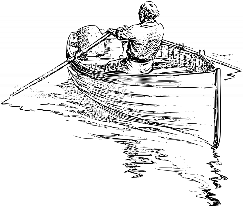 Лодка рисунок