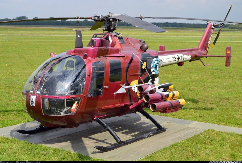 Швеции вертолет bo 105