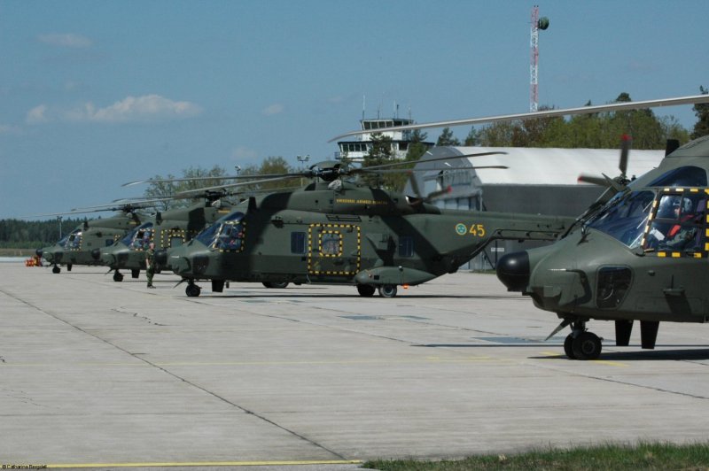 Военные вертолеты Швеции