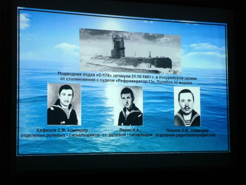 Список погибших на подводной лодке