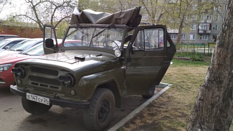 УАЗ 469 тент голубой