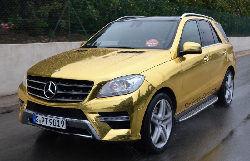 Мерседес gl 300d золотистый
