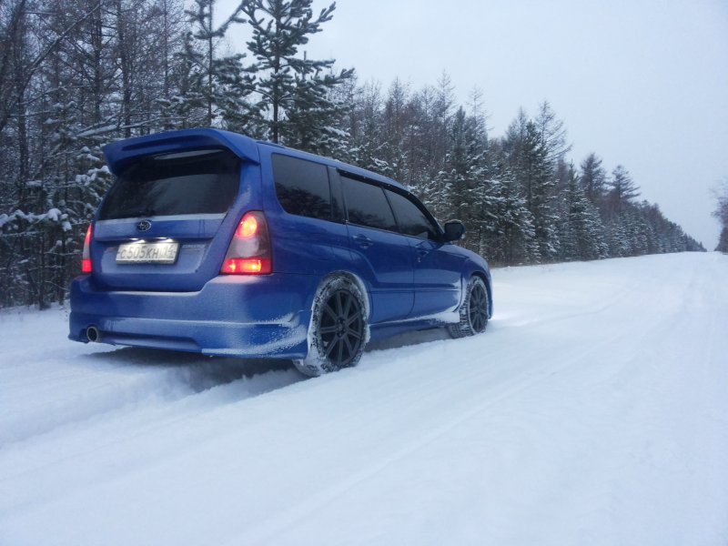 Subaru Forester sg5 зима