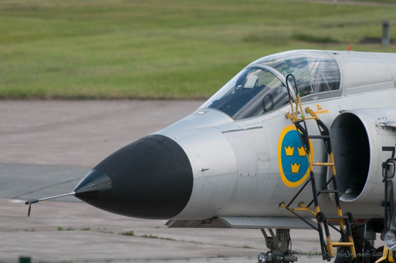 Saab 37 реверс двигателя