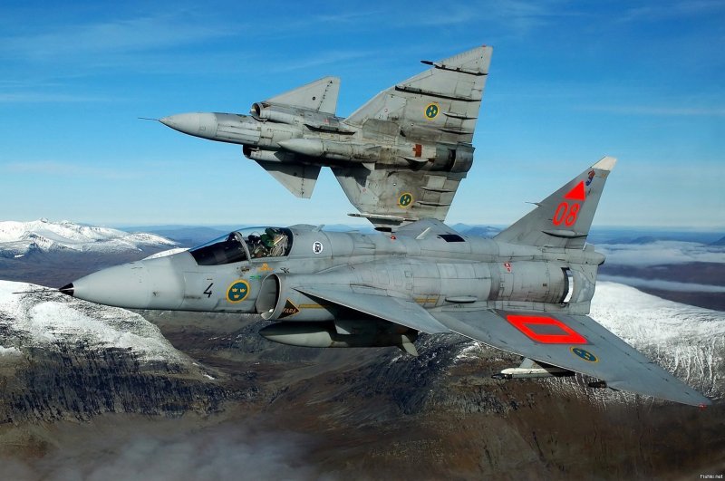 Сааб-37 Вигген истребитель