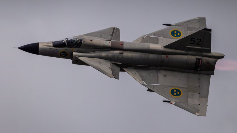 Боевой самолет Сааб 37 Вигген