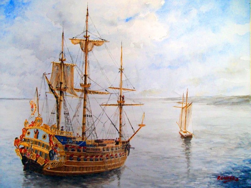 Парусный линкор Центурион 1732 года