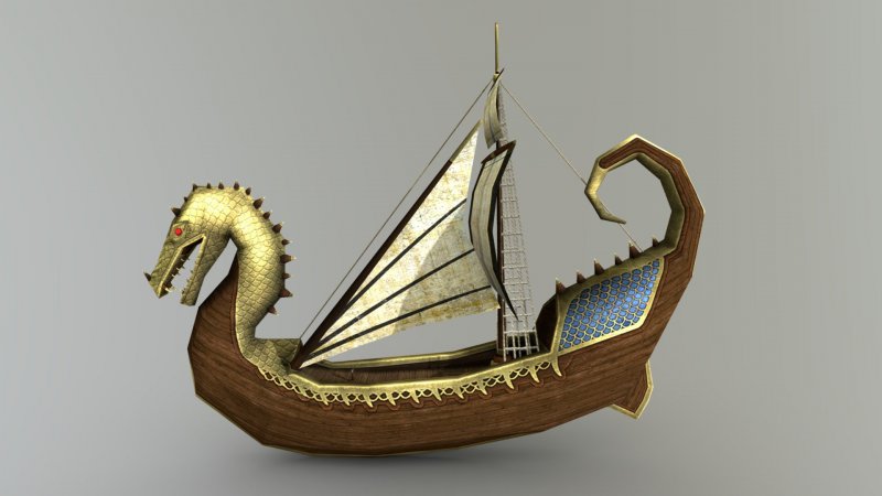 Драконий корабль викингов