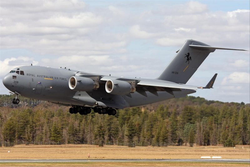 Военно-транспортный самолет Boeing c-17a Globemaster III