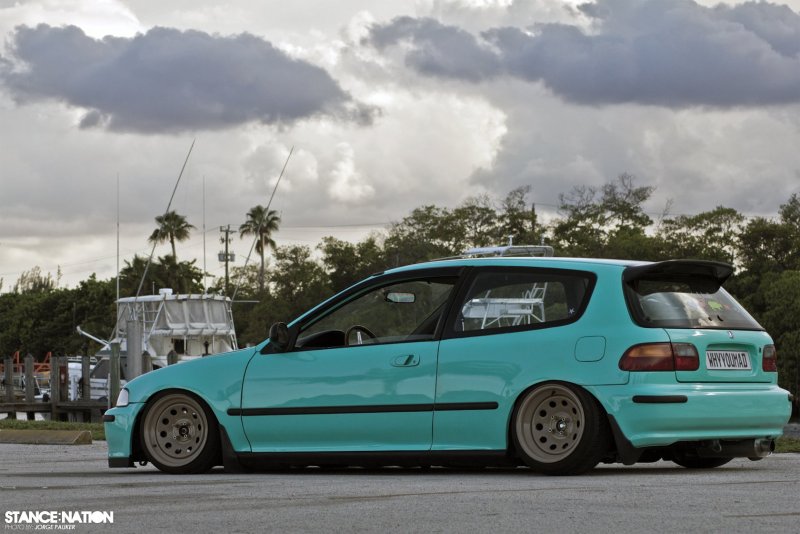 Honda Civic EG 4 бирюзовый